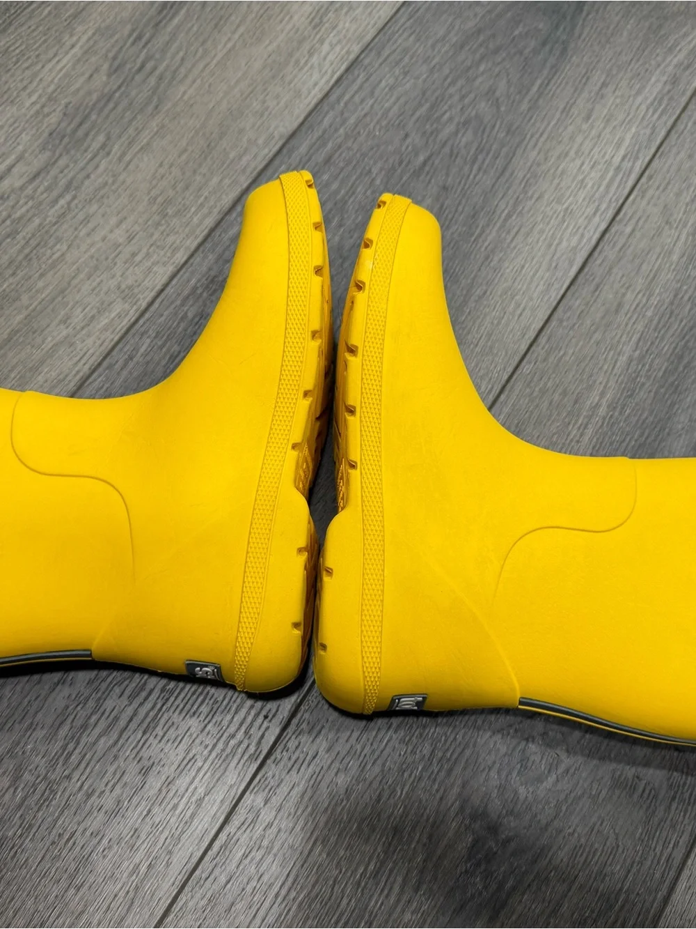 Totes yellow rain boots